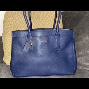 Coach Navy Tote